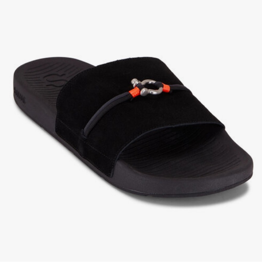 SWIMS Reva Black Suede Slides